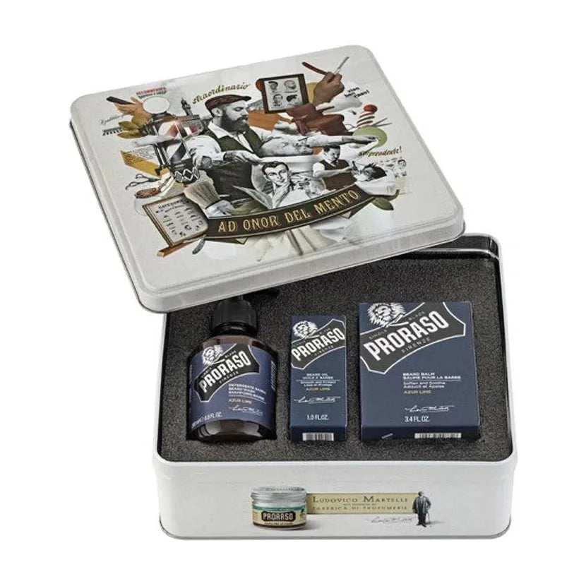 Proraso Giftset Baard Azur Lime