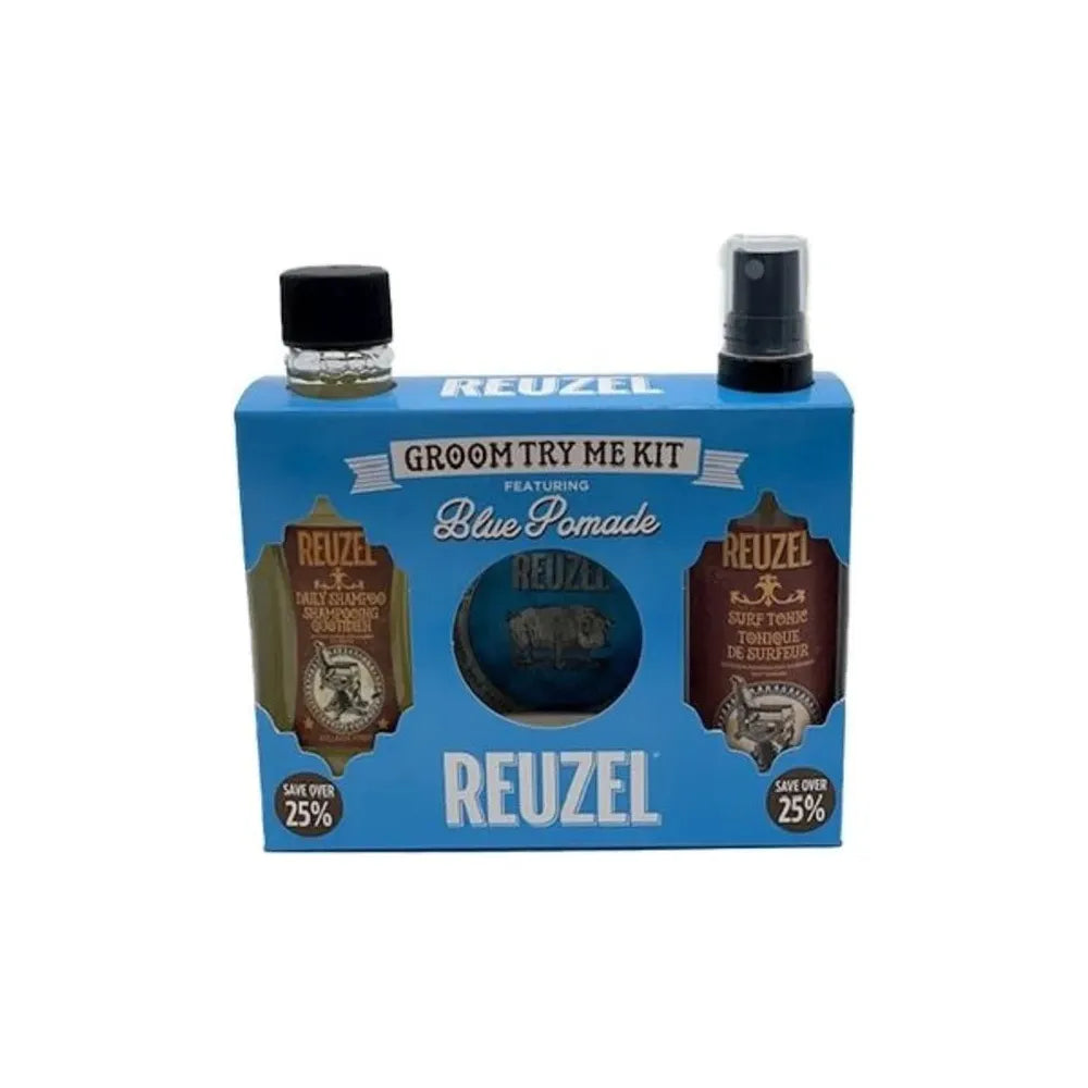 Reuzel Groom Try Me Kit Blaue Pomade